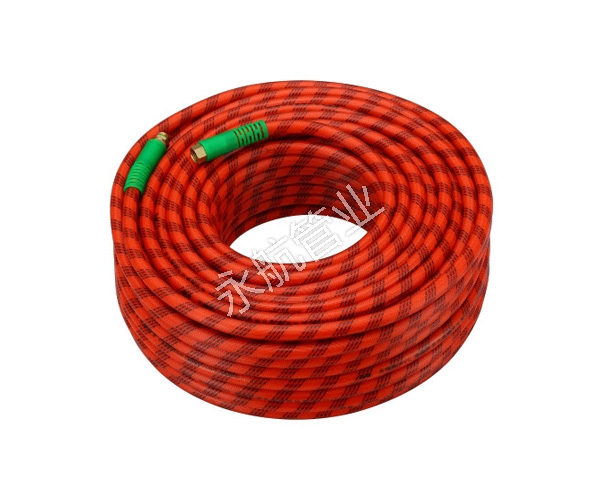 温州红色花线编织管